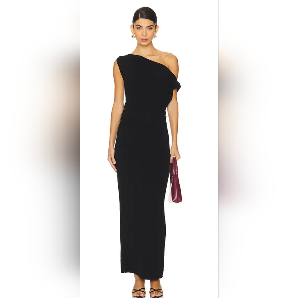 Elegant Black One Shoulder Dress